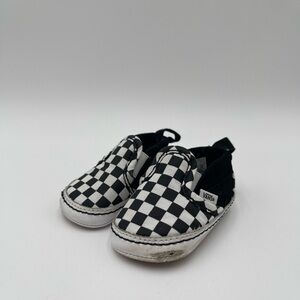Vans Black and White Checkerboard Baby Slip-On Shoes